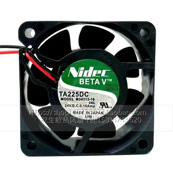 Новый Вентилятор Охлаждения для Nidec TA225DC M34313-16 24V 0.16A 6CM 6025 Преобразователь частоты Охлаждающий Вентилятор 60*60*25MM