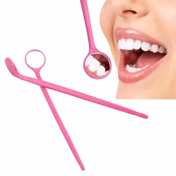 Одноразовое красочное зеркало для рта, Пластиковый Многофункциональный отражатель, Стоматологический инструмент, Клиника, Гигиена полости рта, Уход за зубами, зеркала для зубов