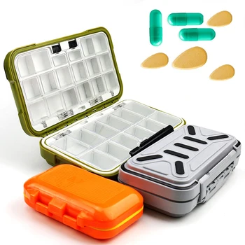 Органайзер для таблеток для путешествий, портативный футляр для таблеток, коробка для рыболовных снастей, органайзер для лекарств, коробка для таблеток для кошелька, контейнер для таблеток для путешествий 1