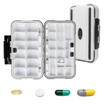 Органайзер для таблеток для путешествий, портативный футляр для таблеток, коробка для рыболовных снастей, органайзер для лекарств, коробка для таблеток для кошелька, контейнер для таблеток для путешествий 3