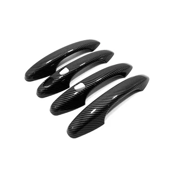 Отделка Крышки Дверной Ручки ABS Carbon Black Хромированный Дизайн С Двумя Ручками Для Входа Без Ключа Для Haval F7 F7X 2019 2020 2021
