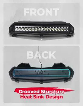 Передний Вспомогательный Точечный Светодиодный фонарь на капоте UTV Совместим с Yamaha Wolverine RMAX2/ RMAX4 1000 2021-2023 Дневными ходовыми огнями 3