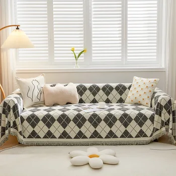 Полотенце Gurita с вафельным принтом в скандинавском стиле, диван с полным покрытием, осень/зима, ветрозащитный чехол, одеяло, ковер 0