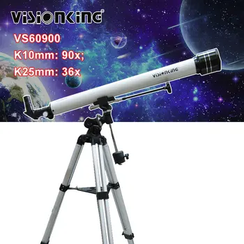 Профессиональный астрономический телескоп Visionking 60900 90X для наблюдения космического неба и Луны, монокуляр для астрономии с Trpod