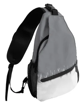 Размазывание абстрактной краски, популярный серый цвет, нагрудные сумки для женщин и мужчин, водонепроницаемые сумки-мессенджеры, спортивная сумка через плечо на одно плечо.
