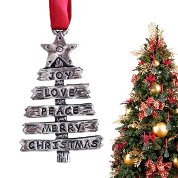 Рождественские подвесные украшения Металлические украшения в виде ангелов, украшение Рождественской елки, праздничные поделки, подарочные бирки для дома на День Благодарения 0