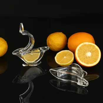 Ручная соковыжималка для лимона, пресс для выжимания фруктов, Мини-ручная соковыжималка В форме птицы, Прозрачная, Портативная Для Оранжевой кухни, Домашний Скользящий инструмент