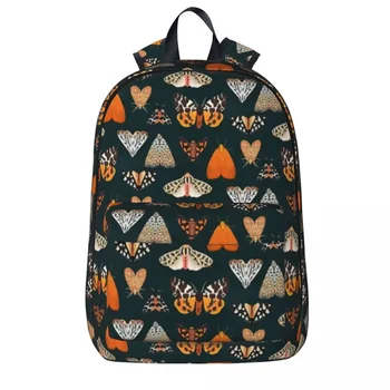 Рюкзак Tiger Moths Большой емкости, Студенческая сумка для книг, Сумка Через плечо, Рюкзак для Ноутбука, Водонепроницаемый Дорожный Рюкзак, Детская Школьная Сумка