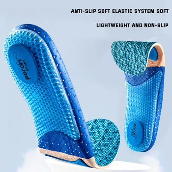 Силиконовые Ортопедические Стельки для обуви Высокоэластичная Спортивная Амортизирующая Стелька для Поддержки свода стопы при Подошвенном Фасциите Подошва обуви