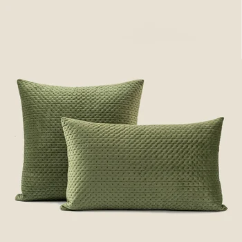 Современные прямоугольные подушки, зеленые обнимающие чехлы, роскошные скандинавские Элегантные минималистичные украшения для дома, милые чехлы для домашнего декора