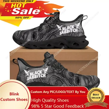 Спортивная обувь Black Heavy Metal группы Sabbath Мужская Женская Подростковая Детская Кроссовки Повседневная высококачественная обувь для пар на заказ