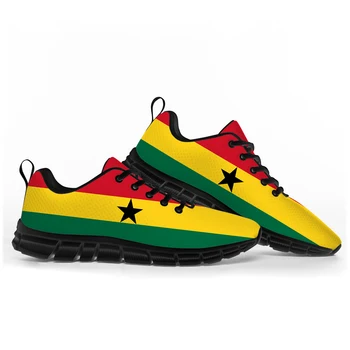 Спортивная обувь с флагом Ганы Мужская Женская Подростковая Детская Спортивная обувь Гана Повседневная Высококачественная Обувь для пары на заказ