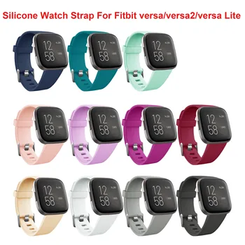 Спортивный силиконовый Ремешок для умных часов Fitbit Versa/Versa2/Lite, аксессуар для замены ремешка, браслет для браслета Fitbit Versa