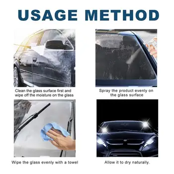 Спрей Против Запотевания Auto Defogger Glass Cleaner Распылите 2 Унции Средства Для Нанесения Пленочного Покрытия На Внутренние Стекла И Зеркала Автомобилей Для Предотвращения 2