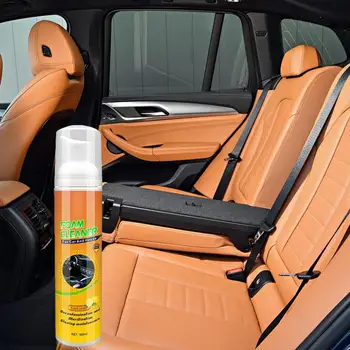 Средство для чистки салона автомобиля Удобное средство для чистки пены для кожи автомобиля с защитой от ультрафиолета Средства для ухода за салоном автомобиля для тканей, кожи, металла 2