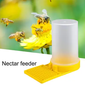 Станция для поения медоносных пчел Поилки для пчел Прозрачные стаканчики для питья для входа в улей Кормушка Незаменимая в пчеловодстве для видимых 0