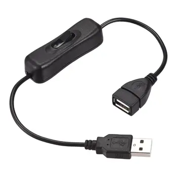 Удлинительный USB-кабель RIITOP с переключателем включения/выключения Кабель USB от мужчины к женщине Поддерживает питание светодиодных лент USB-гарнитуры