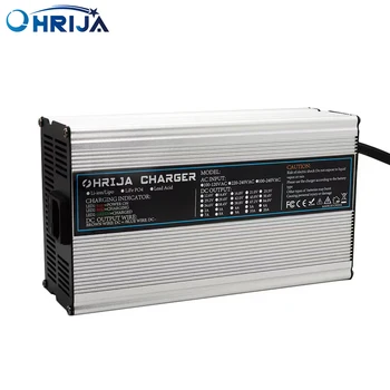 Умный алюминиевый корпус для зарядного устройства OHRIJA 42V 18A Подходит для наружного литиевого аккумулятора емкостью 10 С 37 В, робота, безопасного и стабильного