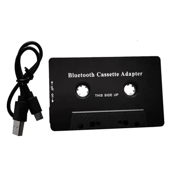 Универсальная кассета Bluetooth 5.0 Аудио Автомобильная лента Aux Стерео Адаптер с микрофоном для телефона MP3 AUX Кабель CD Плеер 0