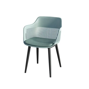 Утолщенный пластиковый стул домашний онлайн обеденный стул знаменитостей простой современный скандинавский магазин молочного чая кондитерская кресло табурет