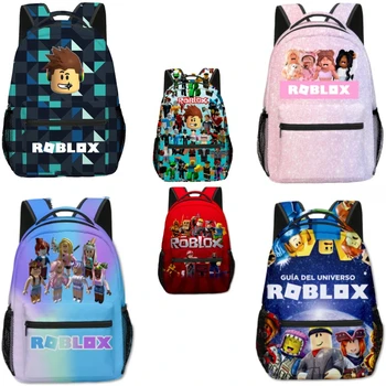 Ученики начальной и средней школы ROBLOX Различные стили школьных ранцев Детский рюкзак Школьная сумка из аниме-мультфильма Mochila 0