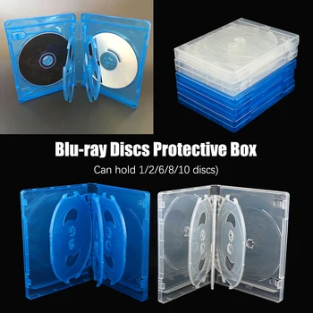 Футляр для компакт-дисков Коробка Для Хранения Компакт-дисков 1Шт Замена Blu-ray Игровые Чехлы Защитная Коробка Для PS4 PS5 CD DVD Диски Кронштейн Для Хранения Коробка