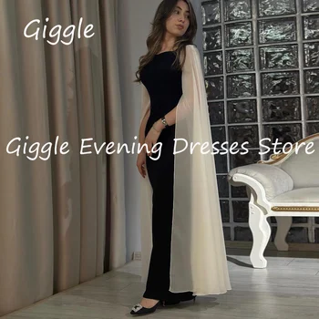 Хихикающая Атласная Русалка с глубоким вырезом, кружевное Арабское Элегантное вечернее платье для выпускного вечера, Саудовские платья для вечеринок длиной до щиколоток для женщин 2023 г.