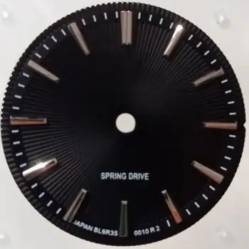 Циферблат часов GS Циферблат Белый Синий Черный Зеленый Без Светящегося циферблата 28,5 мм для Японии Механизм NH35/36 /4R/7S Аксессуары Для Часов
