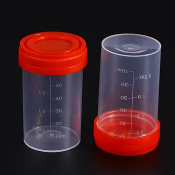 Чашка для пробы жидкости, чашки для образцов с крышками, лабораторный цилиндр для анализа мочи, бутылка для образцов, лабораторный контейнер