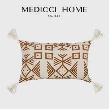 Чехлы для подушек серии Medicci Home Bohemian, INS, Легкая роскошная наволочка в скандинавском стиле, наволочка для поясничной подушки Изысканного дизайна 0