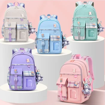 Школьные сумки для милых девочек, детский рюкзак для начальной школы, ранец, детская сумка для книг, водонепроницаемая школьная сумка принцессы Mochila Infantil 1
