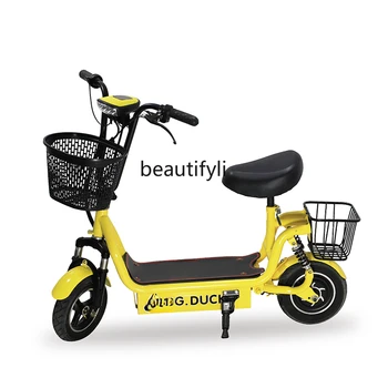Электромобиль легкий родитель-ребенок маленький складной женский электрический мотоцикл портативный скутер 0