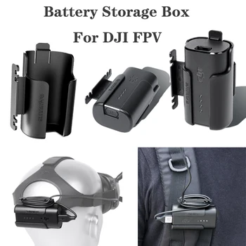 Ящик для хранения батареек DJI FPV Flight Glasses V2, зажим для ремня, Крючок, пряжка для ремня, Защитная оболочка, аксессуары для очков виртуальной реальности